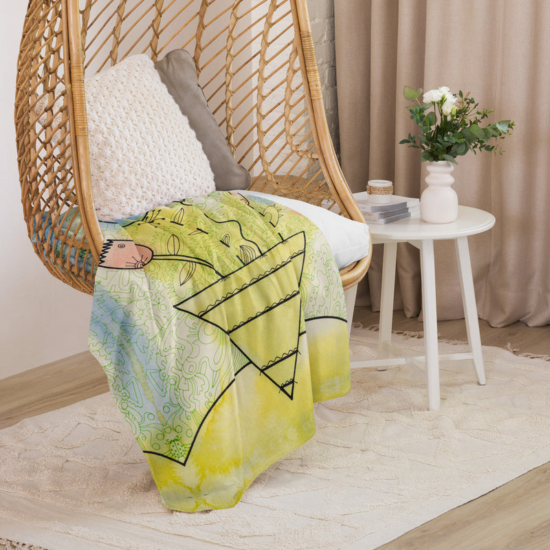 Tatyana’s Tulips Sherpa Blanket
