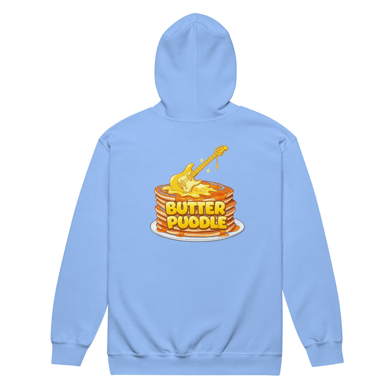Heavy blend zip hoodie | Logo + Pancakes back