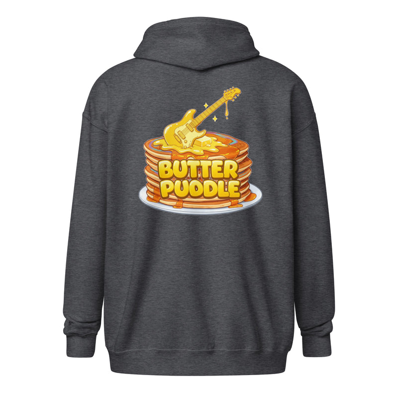 Heavy blend zip hoodie | Logo + Pancakes back