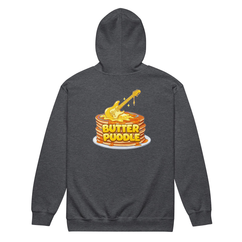 Heavy blend zip hoodie | Logo + Pancakes back