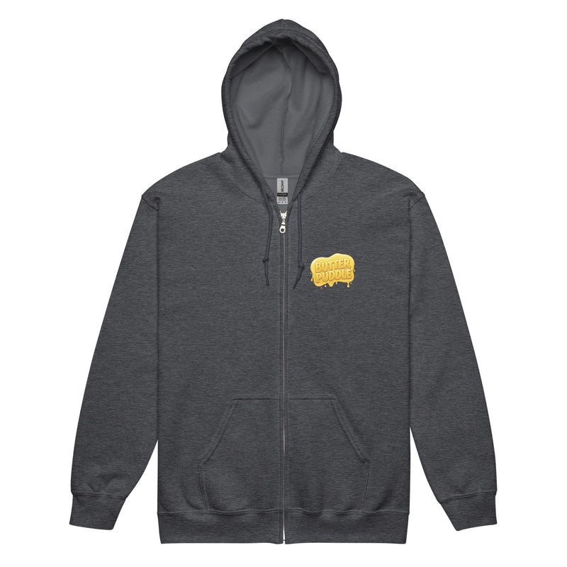 Heavy blend zip hoodie | Logo + Pancakes back