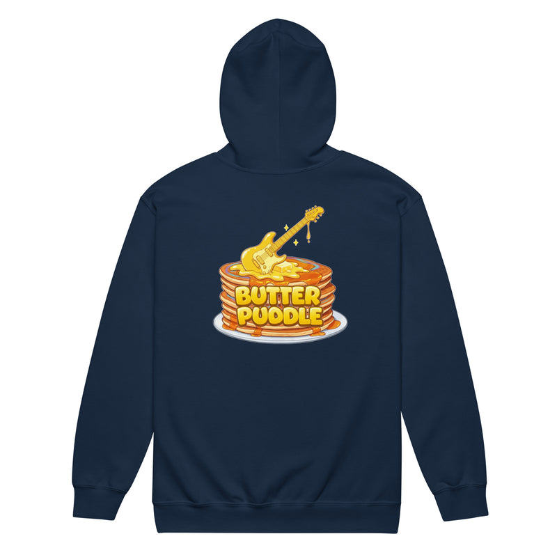 Heavy blend zip hoodie | Logo + Pancakes back