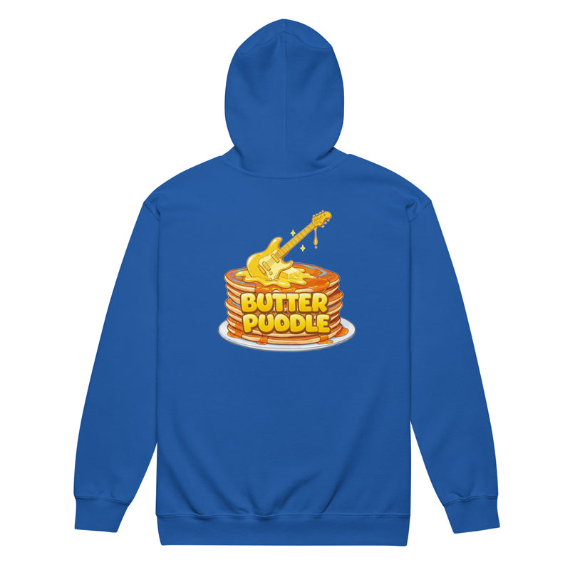 Heavy blend zip hoodie | Logo + Pancakes back