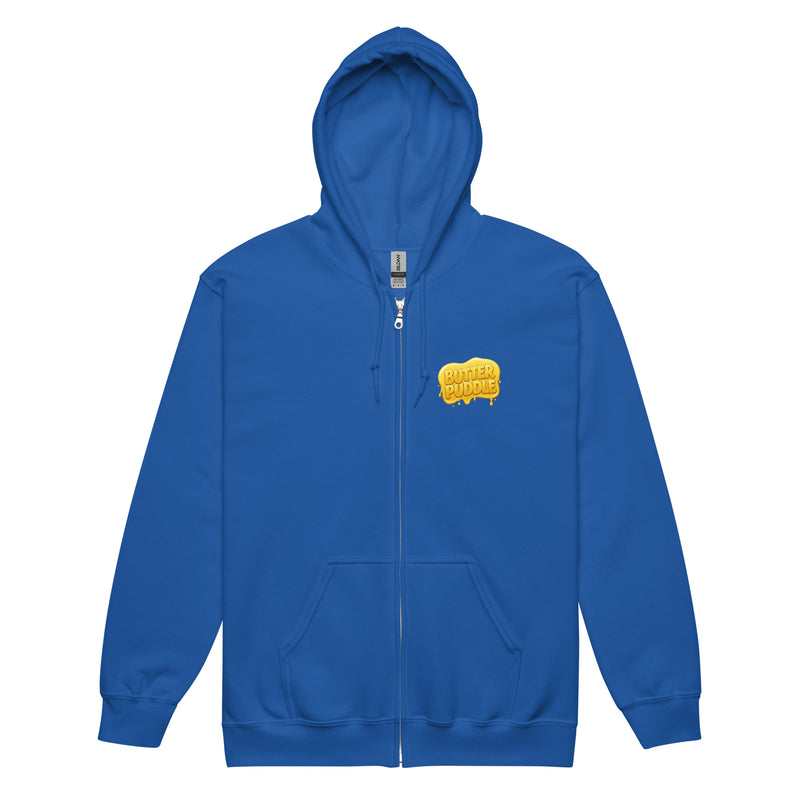 Heavy blend zip hoodie | Logo + Pancakes back