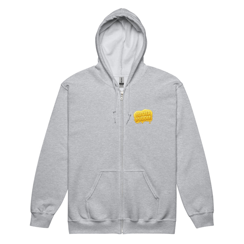 Heavy blend zip hoodie | Logo + Pancakes back