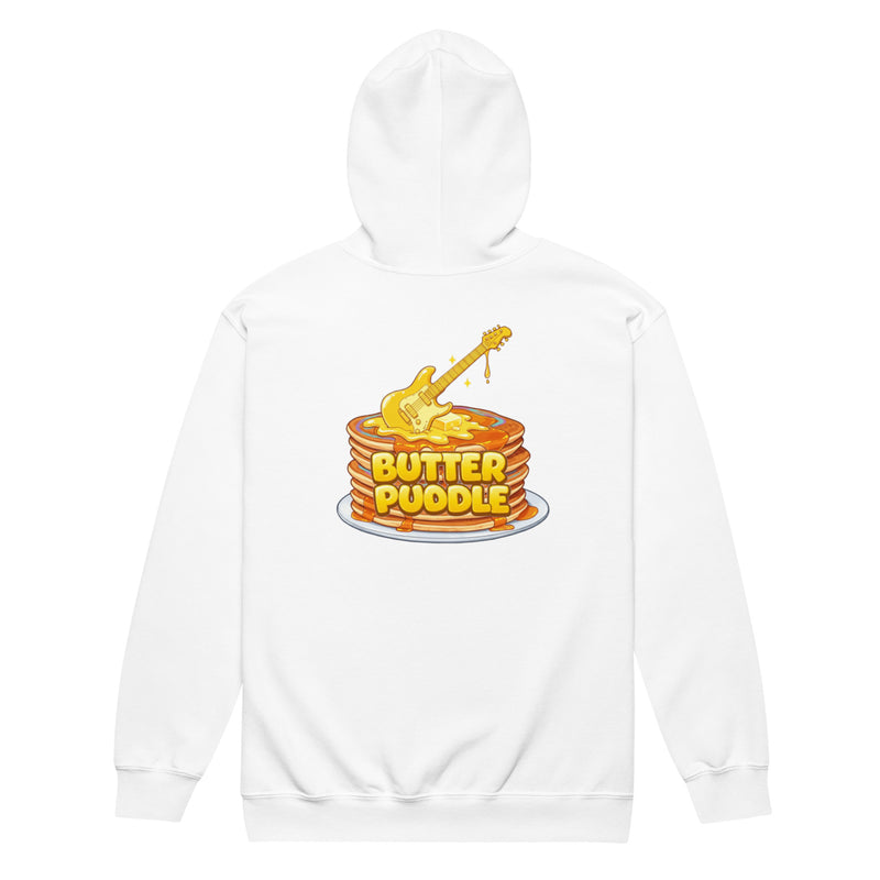Heavy blend zip hoodie | Logo + Pancakes back