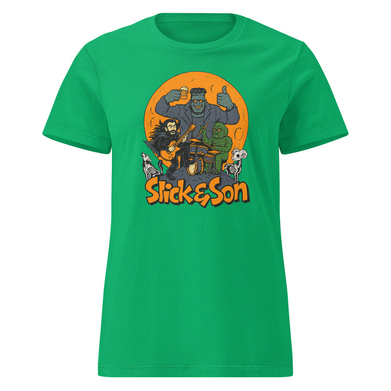 Halloween Slick and Son Ladies Tee