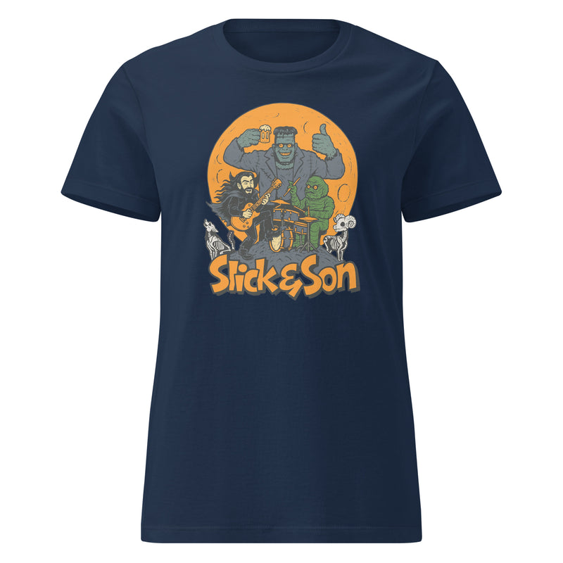 Halloween Slick and Son Ladies Tee