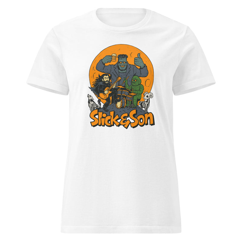 Halloween Slick and Son Ladies Tee