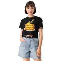 Butter Puddle Women’s crop top | Guitar Logo