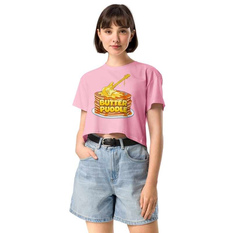 Butter Puddle Women’s crop top | Guitar Logo