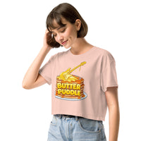 Butter Puddle Women’s crop top | Guitar Logo