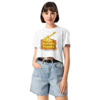 Butter Puddle Women’s crop top | Guitar Logo