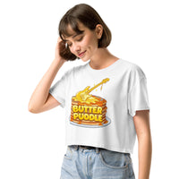Butter Puddle Women’s crop top | Guitar Logo