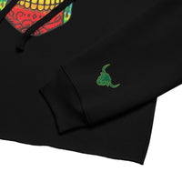 Blucifer Crop Embroidered Cuff Hoodie
