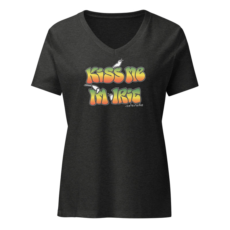 Kiss ME I'm a Ladies V-Neck