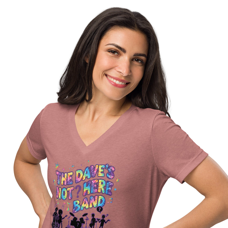 Where's Dave DNHB Ladies V-Neck