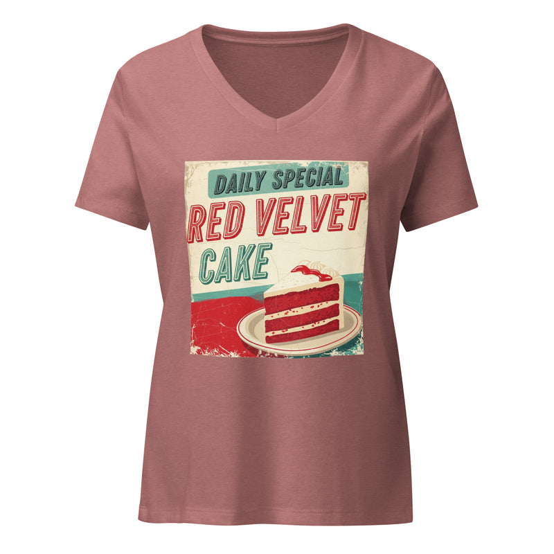 Red Velvet Cakes Women’s Relaxed V-Neck