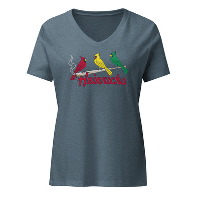 Three Little Cardinals Ladies V-Neck