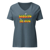 Kiss ME I'm a Ladies V-Neck
