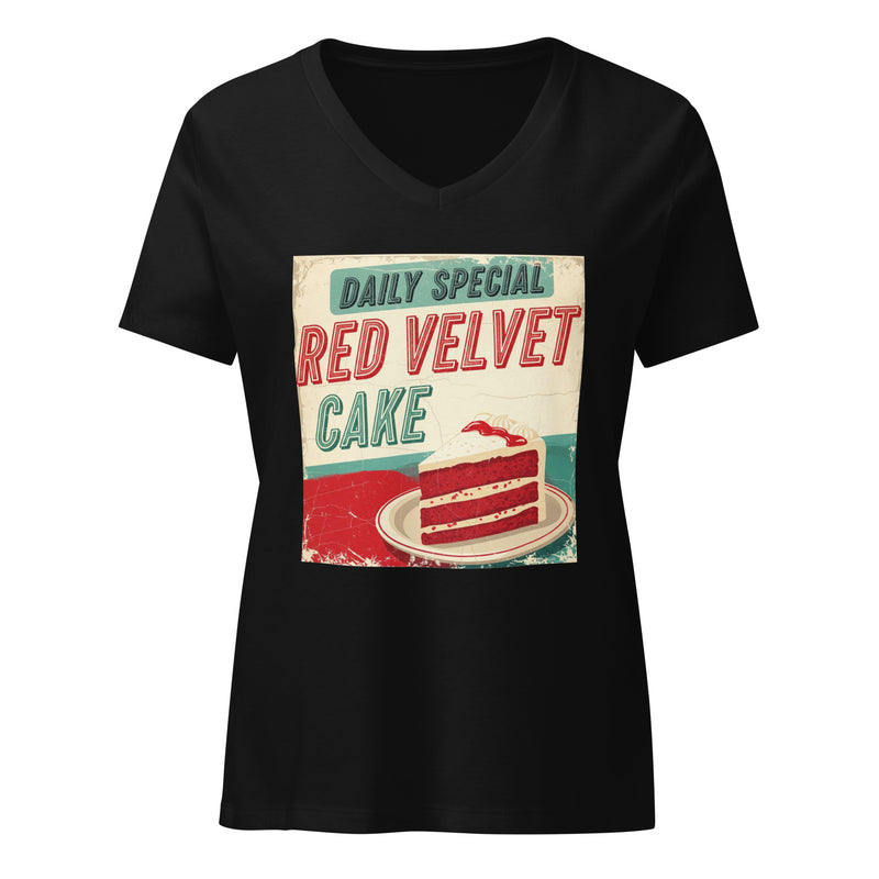 Red Velvet Cakes Women’s Relaxed V-Neck