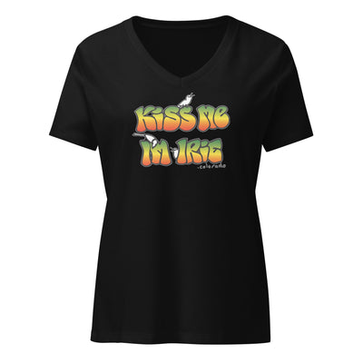 Kiss ME I'm a Ladies V-Neck