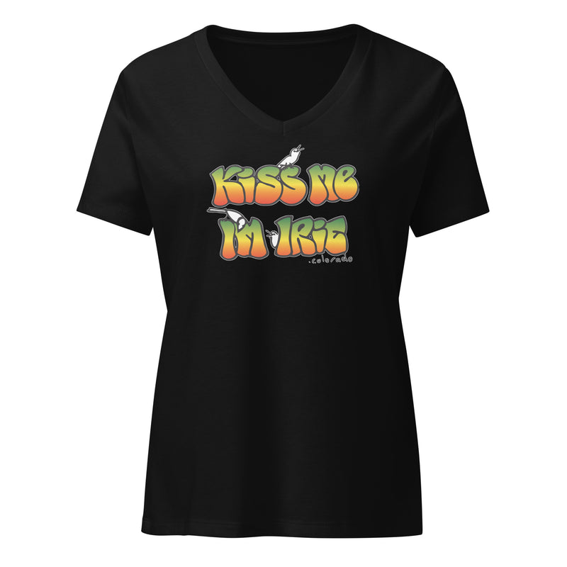 Kiss ME I'm a Ladies V-Neck