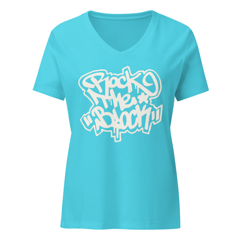 Rock the Block Women's V-neck