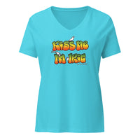 Kiss ME I'm a Ladies V-Neck