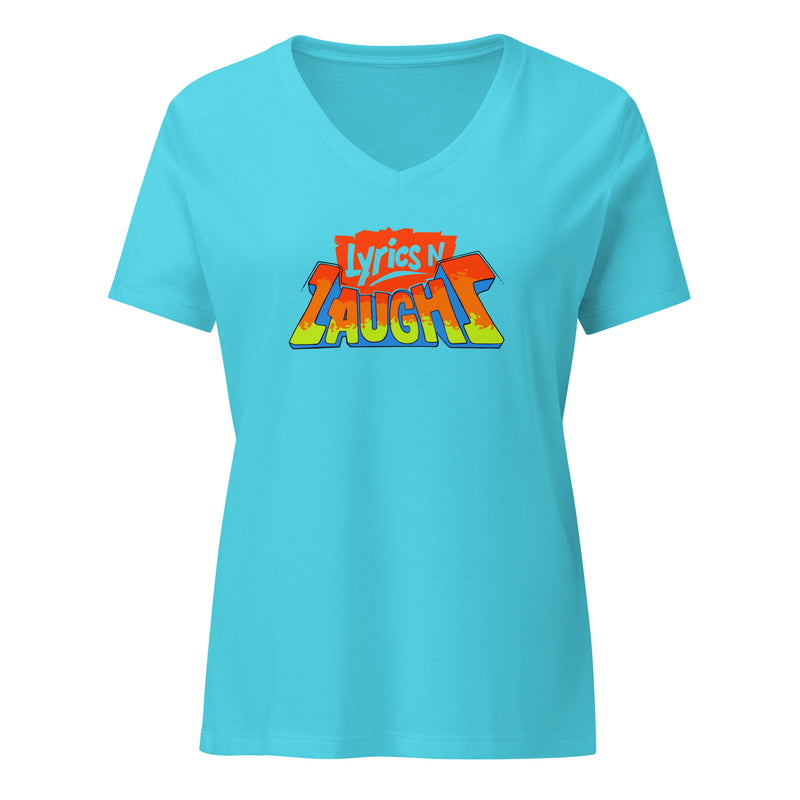 Women’s V-neck Lyrics and Laughs Tee